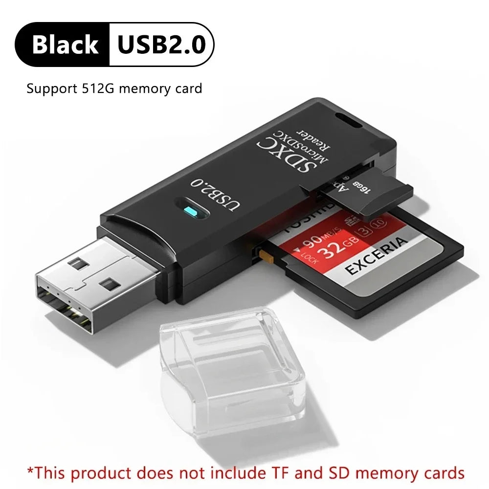 High-Speed USB Card Reader - SD & TF