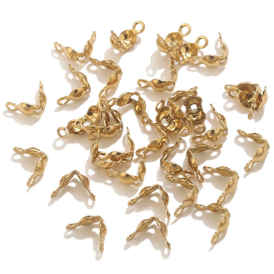 Gold Plated Jewelry Connectors - 50 Pieces