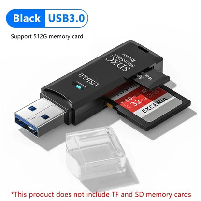 High-Speed USB Card Reader - SD & TF