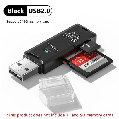 High-Speed USB Card Reader - SD & TF