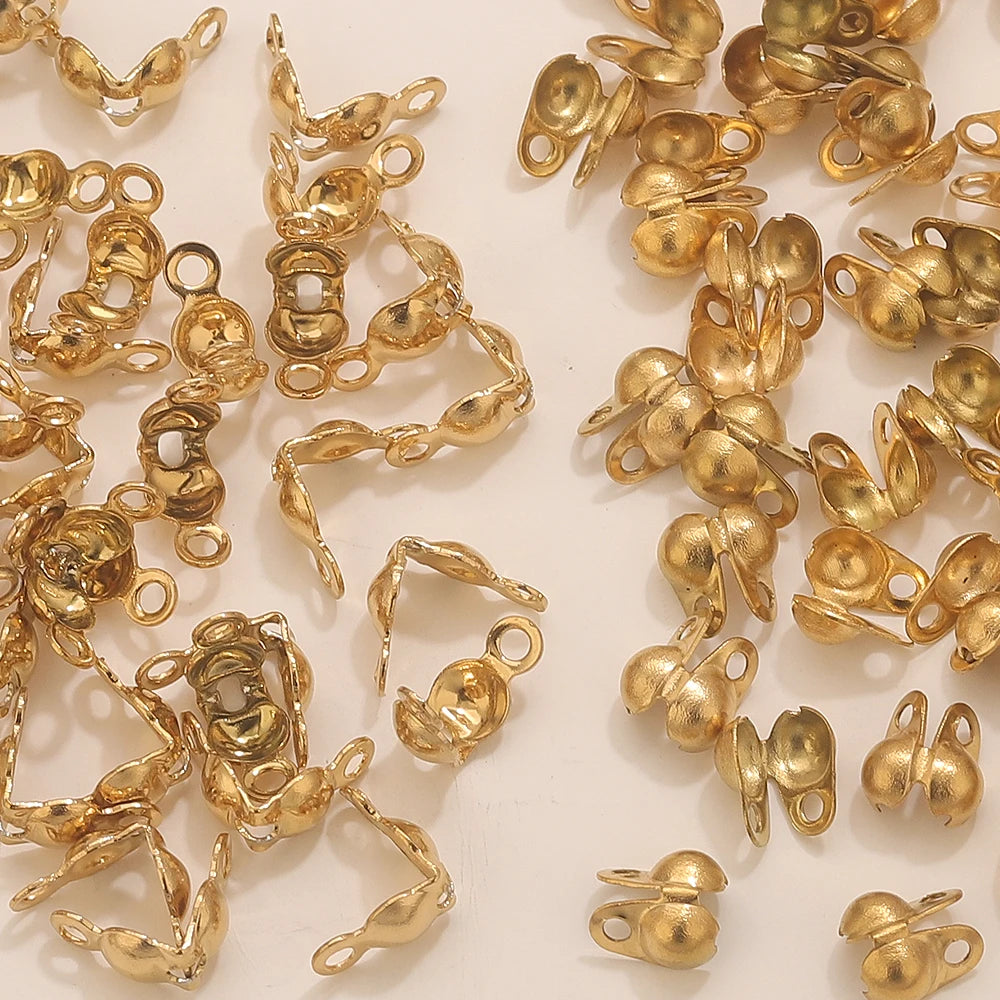 Gold Plated Jewelry Connectors - 50 Pieces