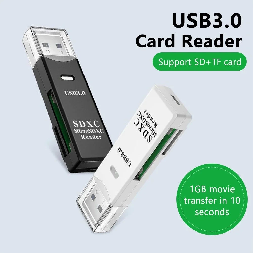 High-Speed USB Card Reader - SD & TF