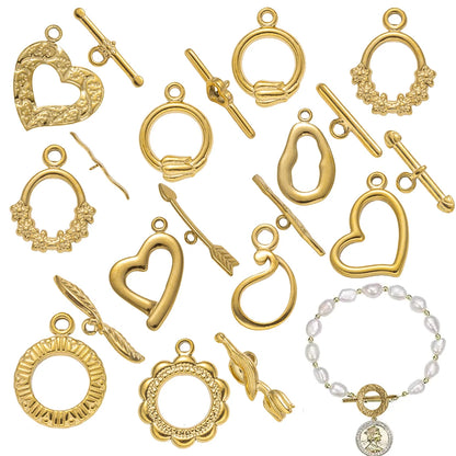 Premium Stainless Steel Toggle Clasps - 5 Sets