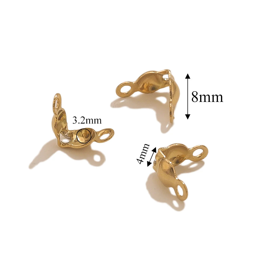 Gold Plated Jewelry Connectors - 50 Pieces