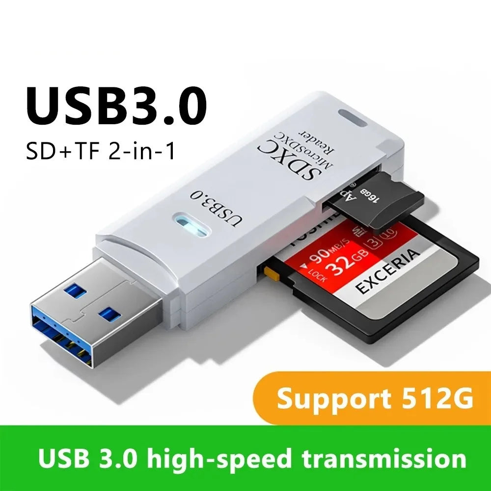 High-Speed USB Card Reader - SD & TF