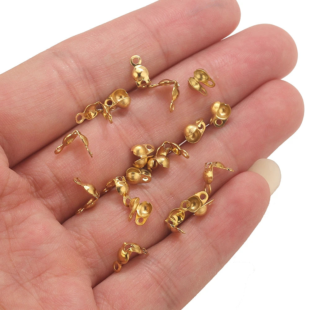 Gold Plated Jewelry Connectors - 50 Pieces